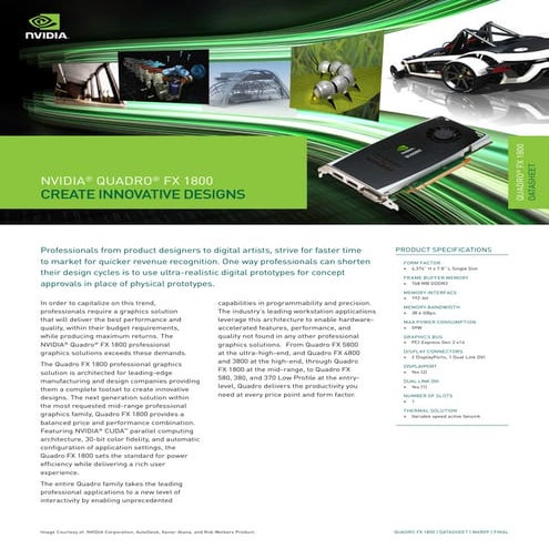 (Winfast)quadro fx 1800_datasheet