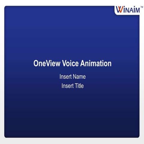 Winaim one view voice animation 