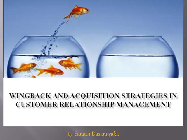 Winback and Acquisition Strategies in  Customer Relationship Management