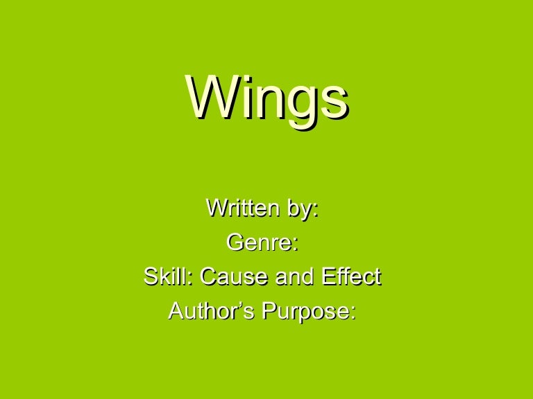Wings Vocabulary