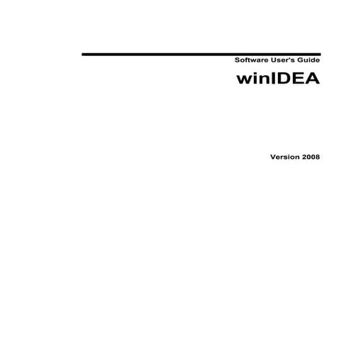 Win idea manual