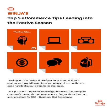 Winja's Top 5 eCommerce Tips Leading into the Festive Season