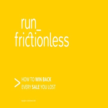 How to win back every sale you lost, with Fishburners