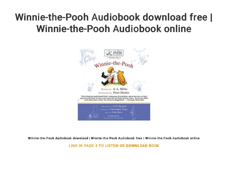 Winnie The Pooh Audiobook Download Free Winnie The Pooh Audiobook O