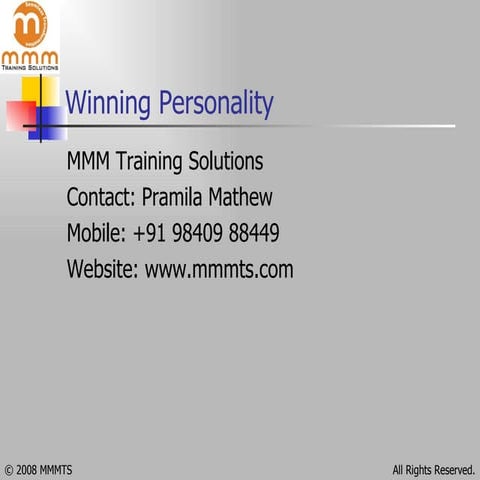 Winning Personality