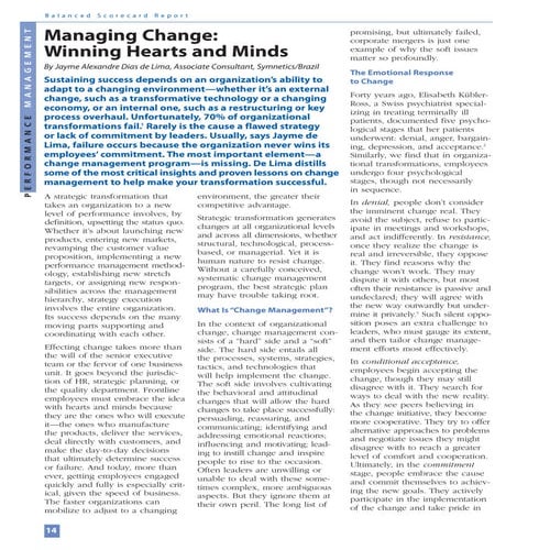 Winning hearts and Minds