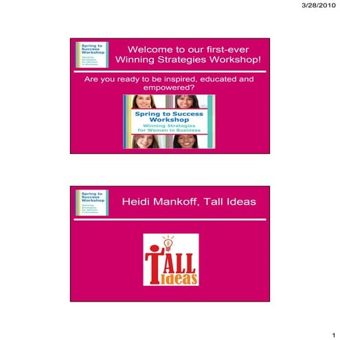 Winning Strategies03 25 10