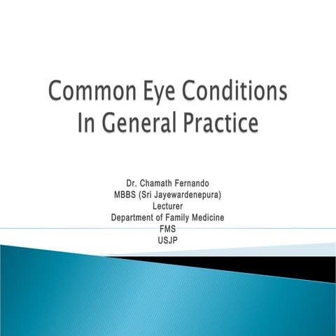 Common eye conditions