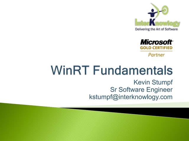 Win rt fundamentals