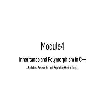 Comprehensive Guide to Inheritance and Polymorphism in C++ Programming ...