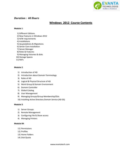 Win server admin 2012