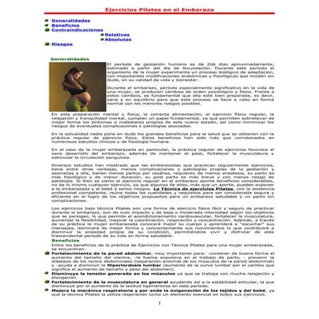 Winsor pilates ejercicios en el embarazo