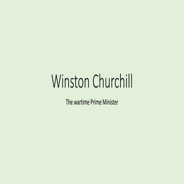 Winston churchill