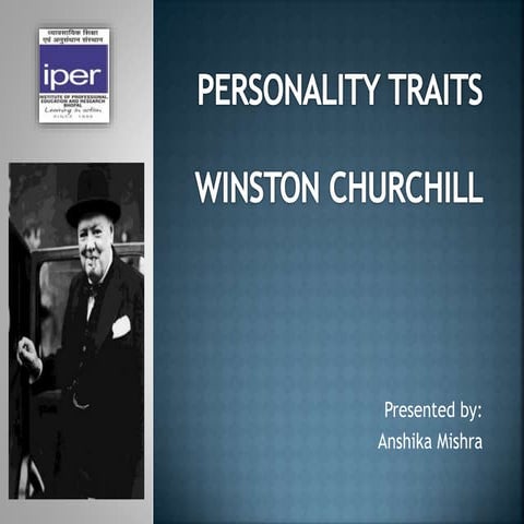 Personality traits of Winston churchill 