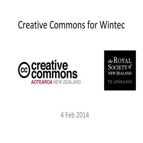 Creative Commons for Tertiary Education