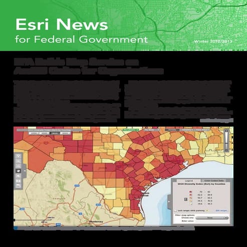 Esri News for Federal Government Winter 2012/2013 issue
