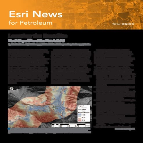 Esri News for Petroleum Winter 2012/2013 newsletter