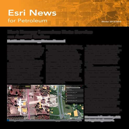 Esri News for Petroleum Winter 2013/2014 newsletter