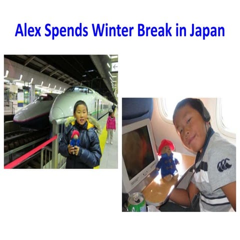 Alex Spends Winter Break in Japan