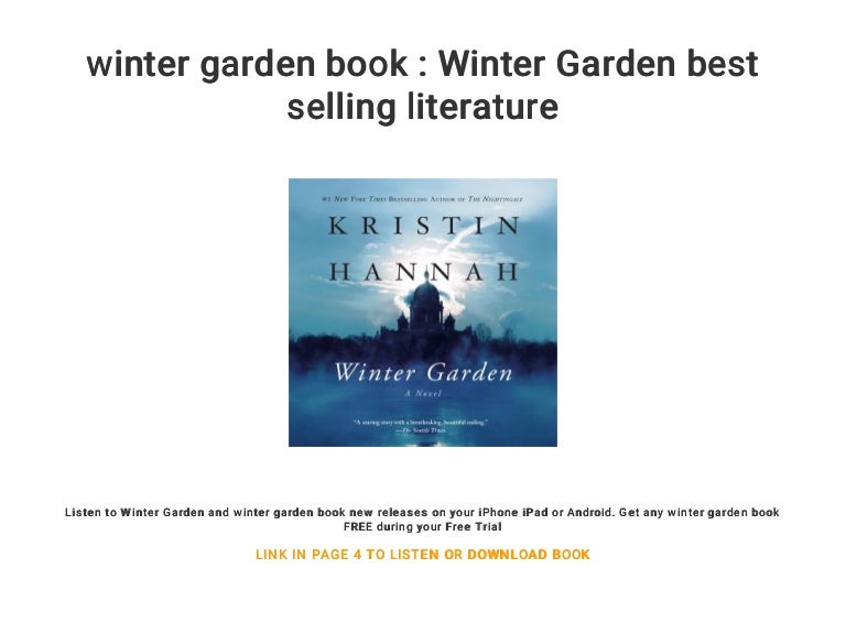 winter garden book Winter Garden best selling literature