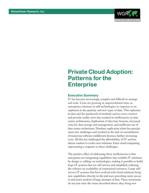 Private Cloud Adoption: Patterns fo...