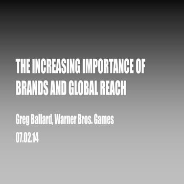 Greg Ballard, Warner Bros. 