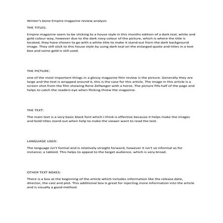 Winters bone magazine