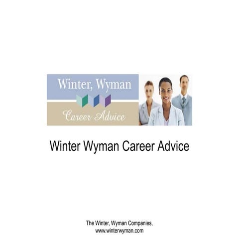 Winter wyman   career advice - bouncing back