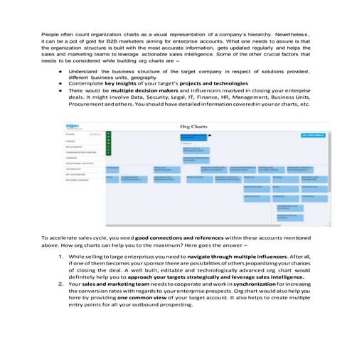 Win the enterprise sales game with org chart