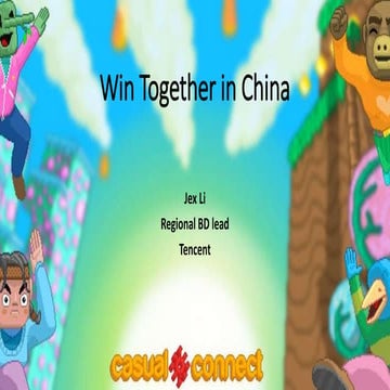 Win Together in China – The Most Valuable Data for China Gaming Market | Jex Li