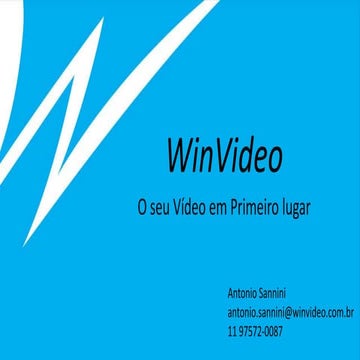WinVideo - O Seu Vídeo em Primeiro Lugar