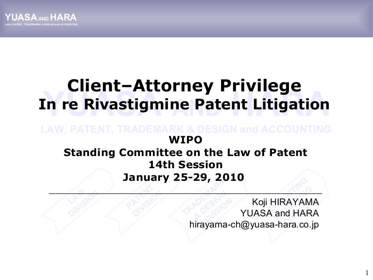 Client Attorney Privilege