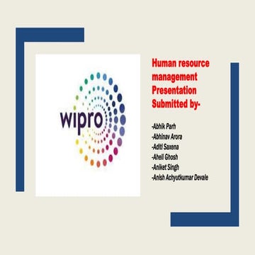 Wipro HR PPT