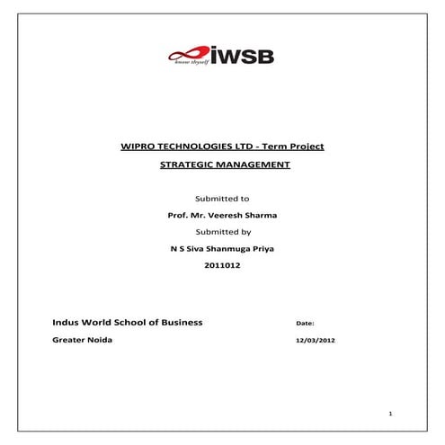 Wipro Technologies ltd