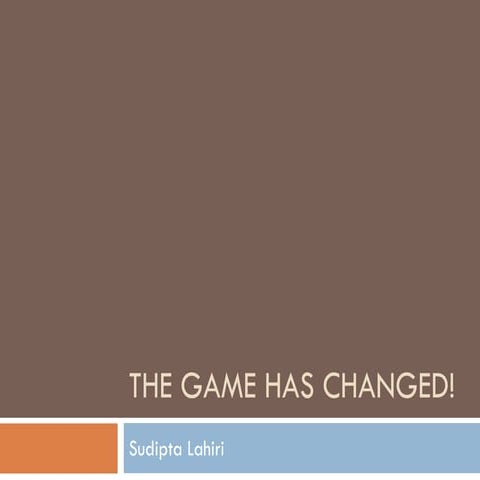 Agile Gurgaon 2016 Conference | The game has changed! | Sudipta Lahiri