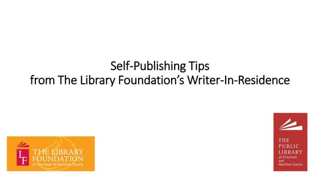 Expert Tips on Self-Publishing 