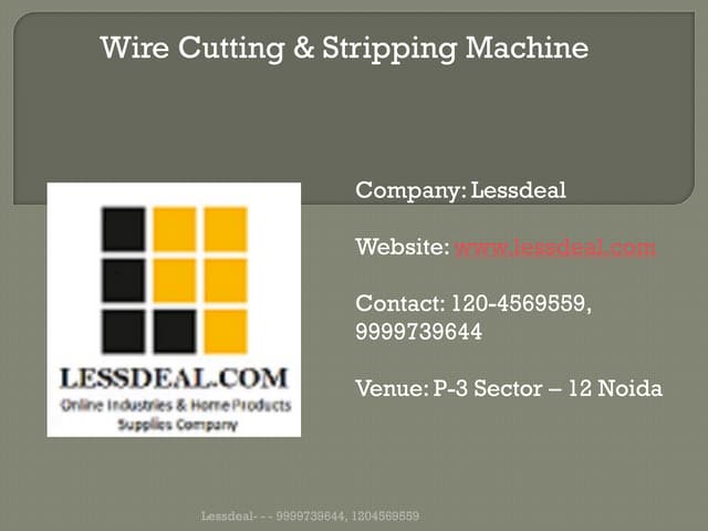 Wire Cutting Stripping Machine 