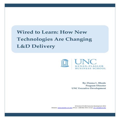 Wired to Learn: How New Technologies Are Changing L&D Delivery