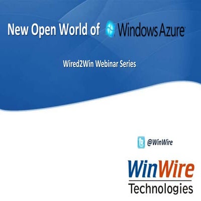 Wired2Win Azure Series- New Open World of Windows Azure-0830