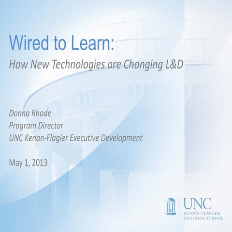 Wired to Learn: How New Technologies Are Changing  L&D Delivery