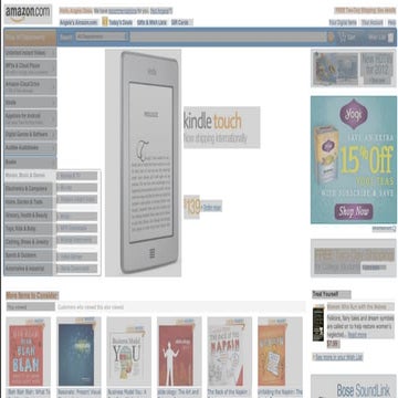 Wireframe exercise: E-Commerce Homepages (Circa 2012)