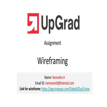 Wireframe prototype | PDF