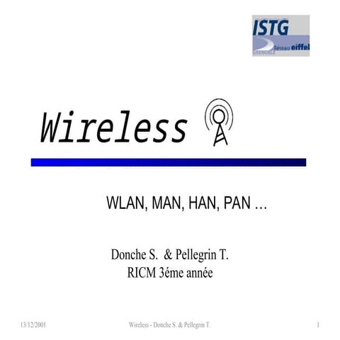 LA TECHNOLOGIES SANS POUR LE MONDE wireless.ppt