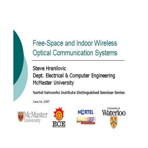 Wireless Optical Network Hranilovic