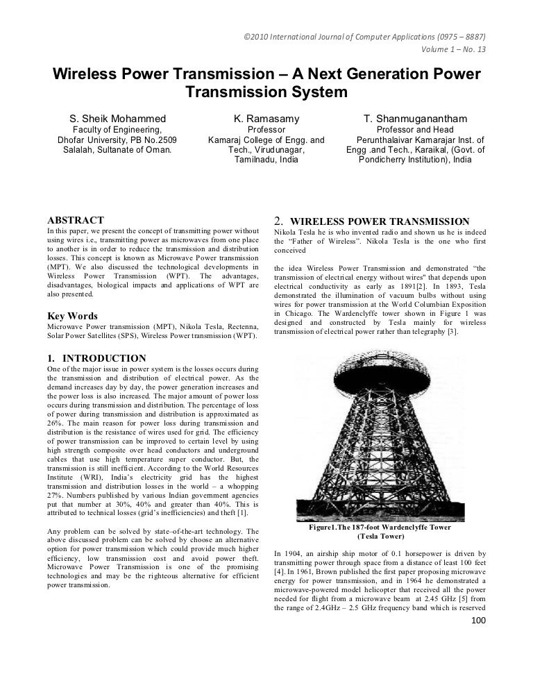 Wireless powertransmission