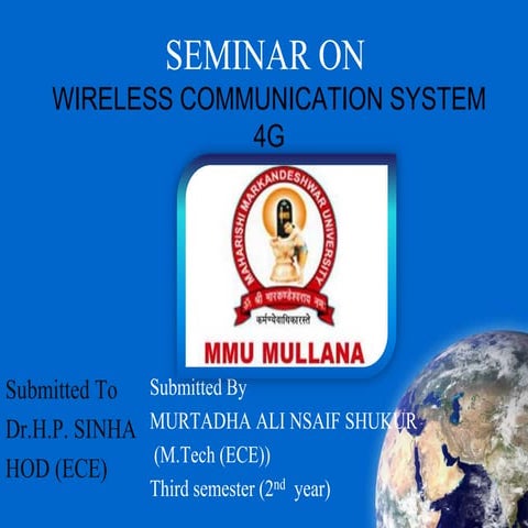 Wireless 4 g presentation
