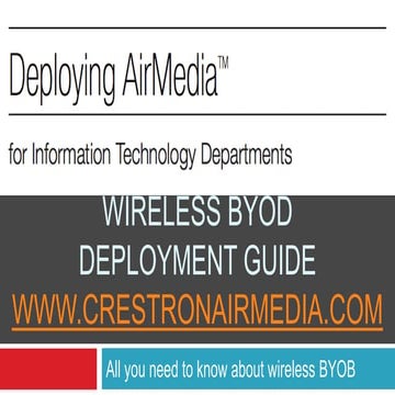 Crestron AirMedia Deployment Guide