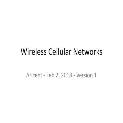 Wireless Cellular Networks.ppt