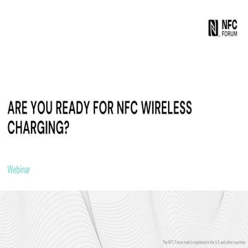 NFC Forum Wireless Charging Webinar