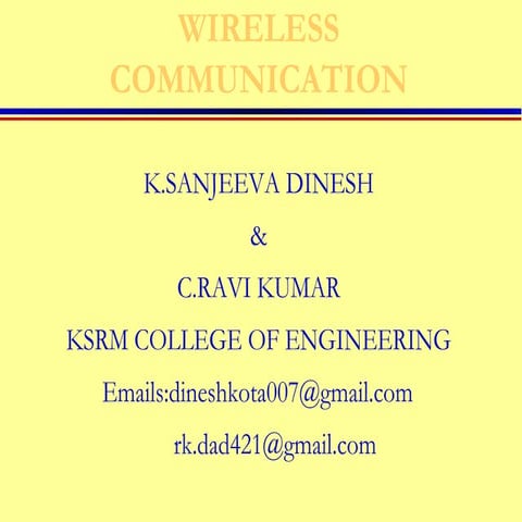 Wireless communication